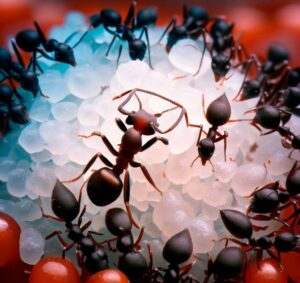 Ants on Boric Acid